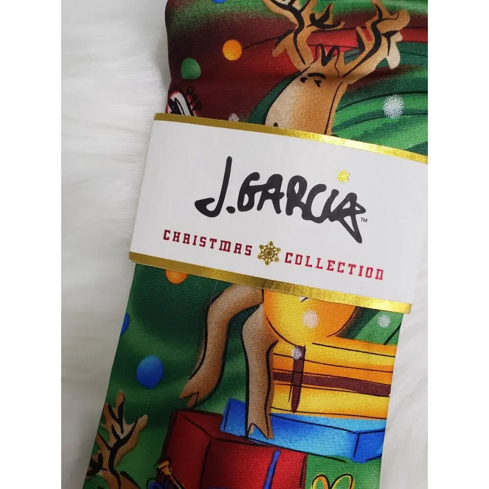 NEW J Garcia‎ Dracula Claus Guitar Reindeer Christmas Necktie Tie